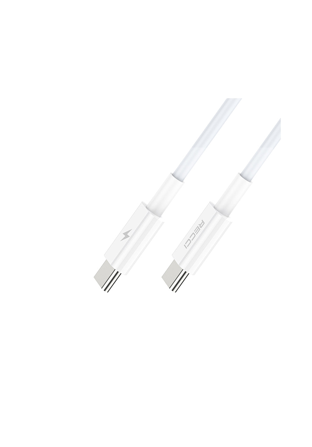 Recci RC77E GaN Teknolojili Hızlı Şarj Başlığı Type-C to Type-C PD 30W Kablolu Şarj Seti