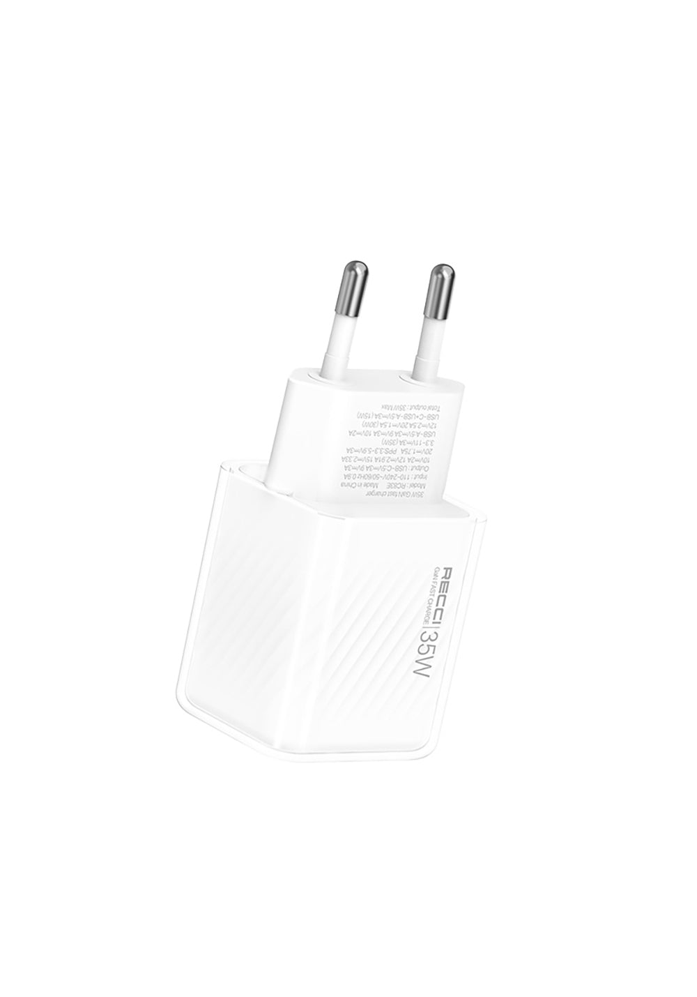 Recci RC83E Type-C PD & USB-A GaN Teknolojili QC3.0 Hızlı Şarj Başlığı 35W