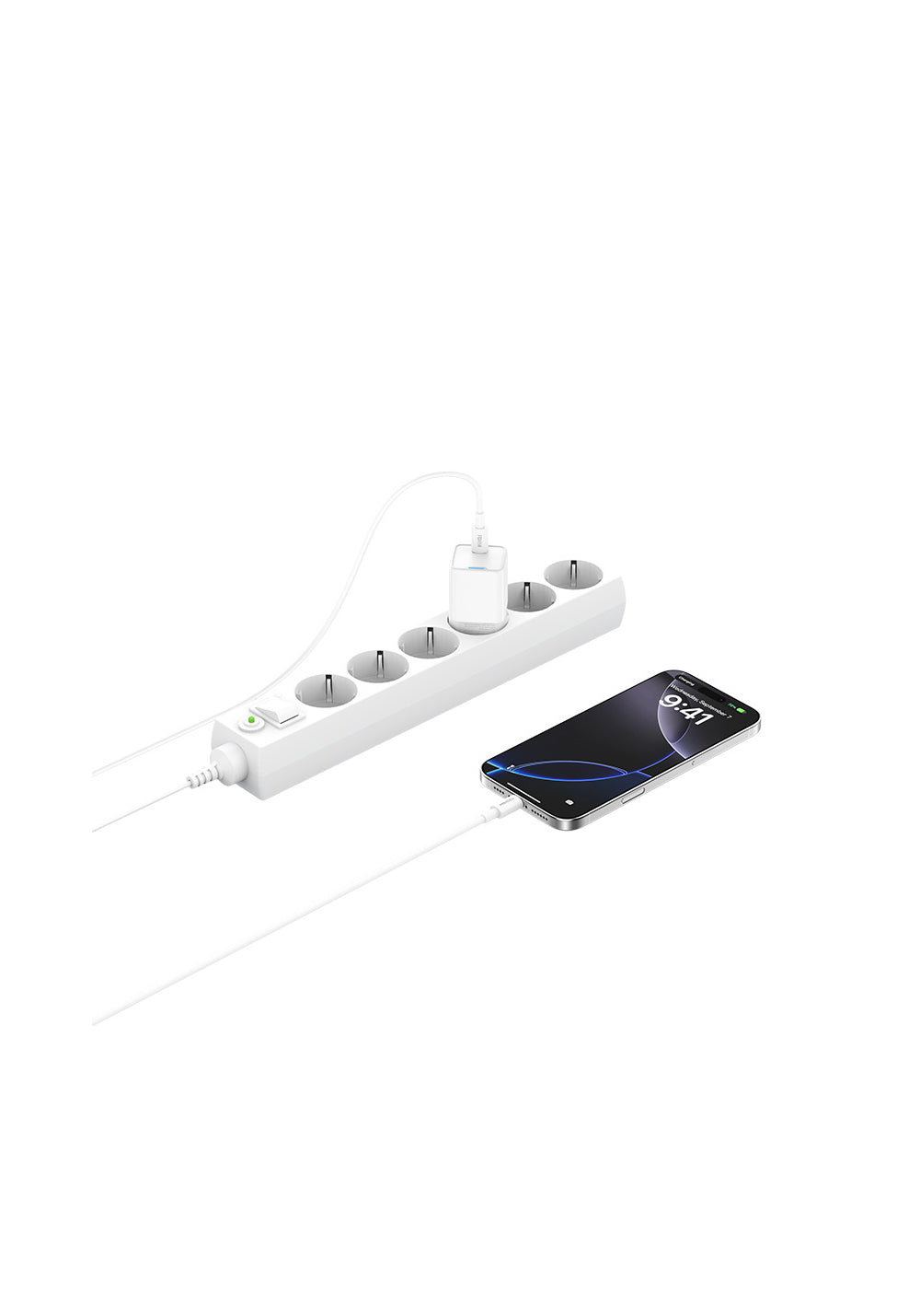 Recci RC106E GaN Teknolojili Hızlı Şarj Başlığı Type-C to Type-C PD 25W Kablolu Şarj Seti