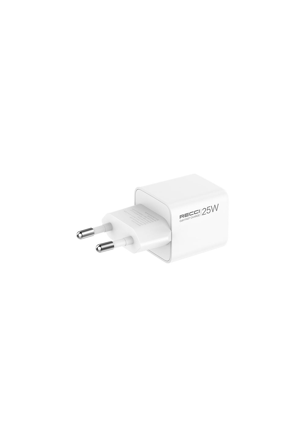 Recci RC106E GaN Teknolojili Hızlı Şarj Başlığı Type-C to Type-C PD 25W Kablolu Şarj Seti