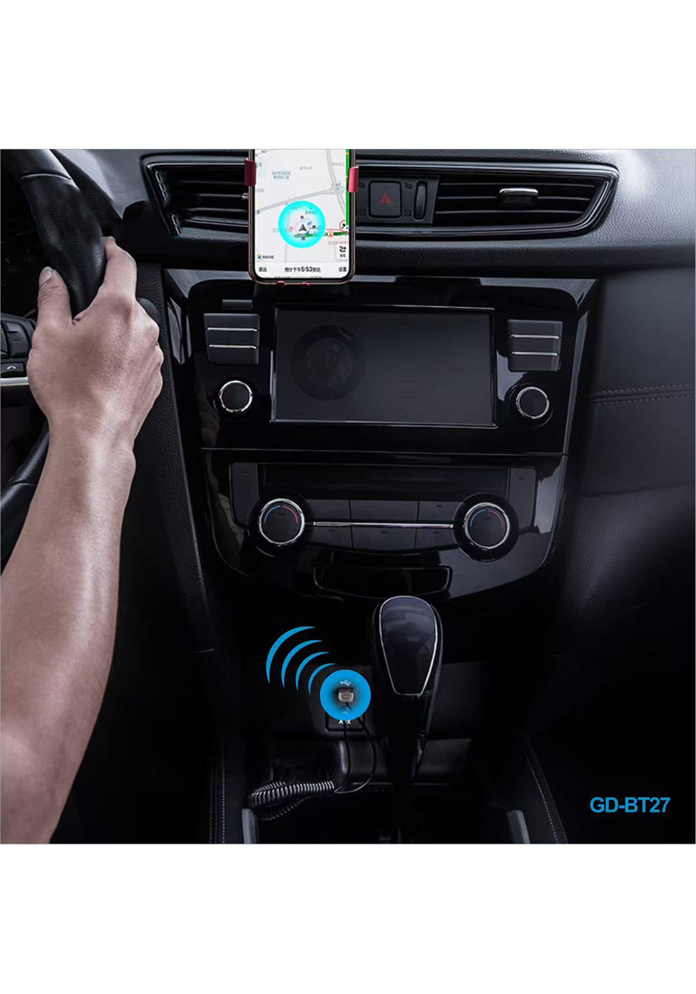 Go Des GD-BT27 Spiral Kablo Tasarımlı AUX Bluetooth 5.1 Adaptör