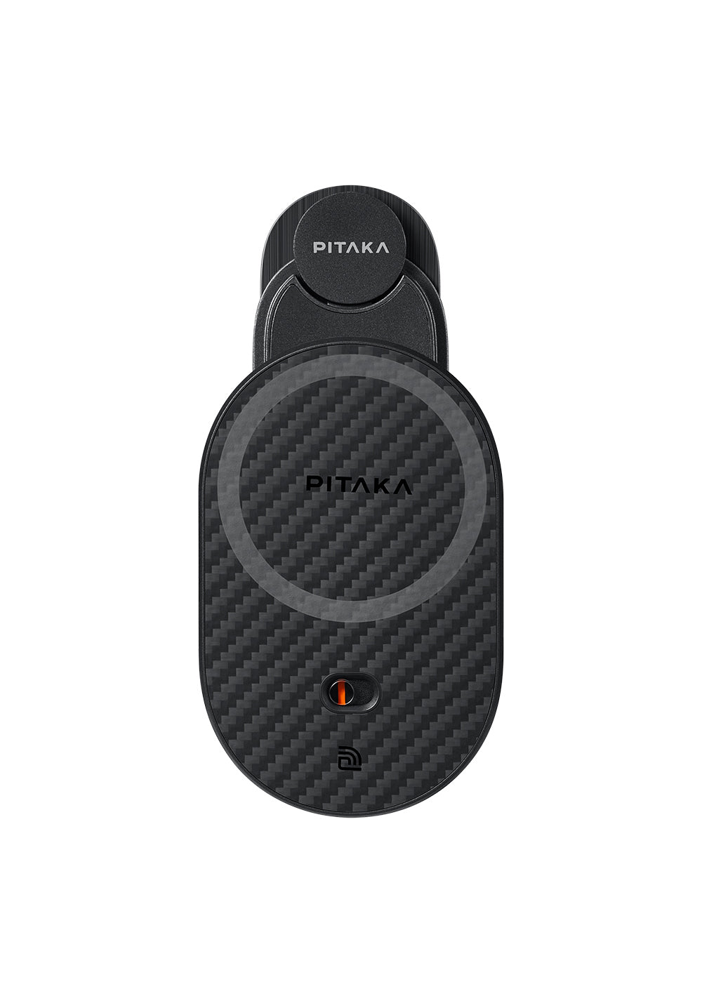 Pitaka MagEZ Pro 2 Manyetik Şarj Uyumlu Qi2 Tesla Model Y ve Model 3 Uyumlu Aramid Fiber Araç Telefon Tutucu