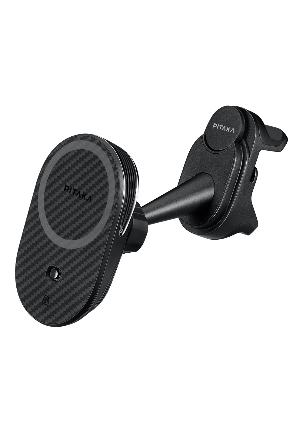 Pitaka MagEZ Pro 2 Manyetik Şarj Uyumlu Qi2 Tesla Model Y ve Model 3 Uyumlu Aramid Fiber Araç Telefon Tutucu