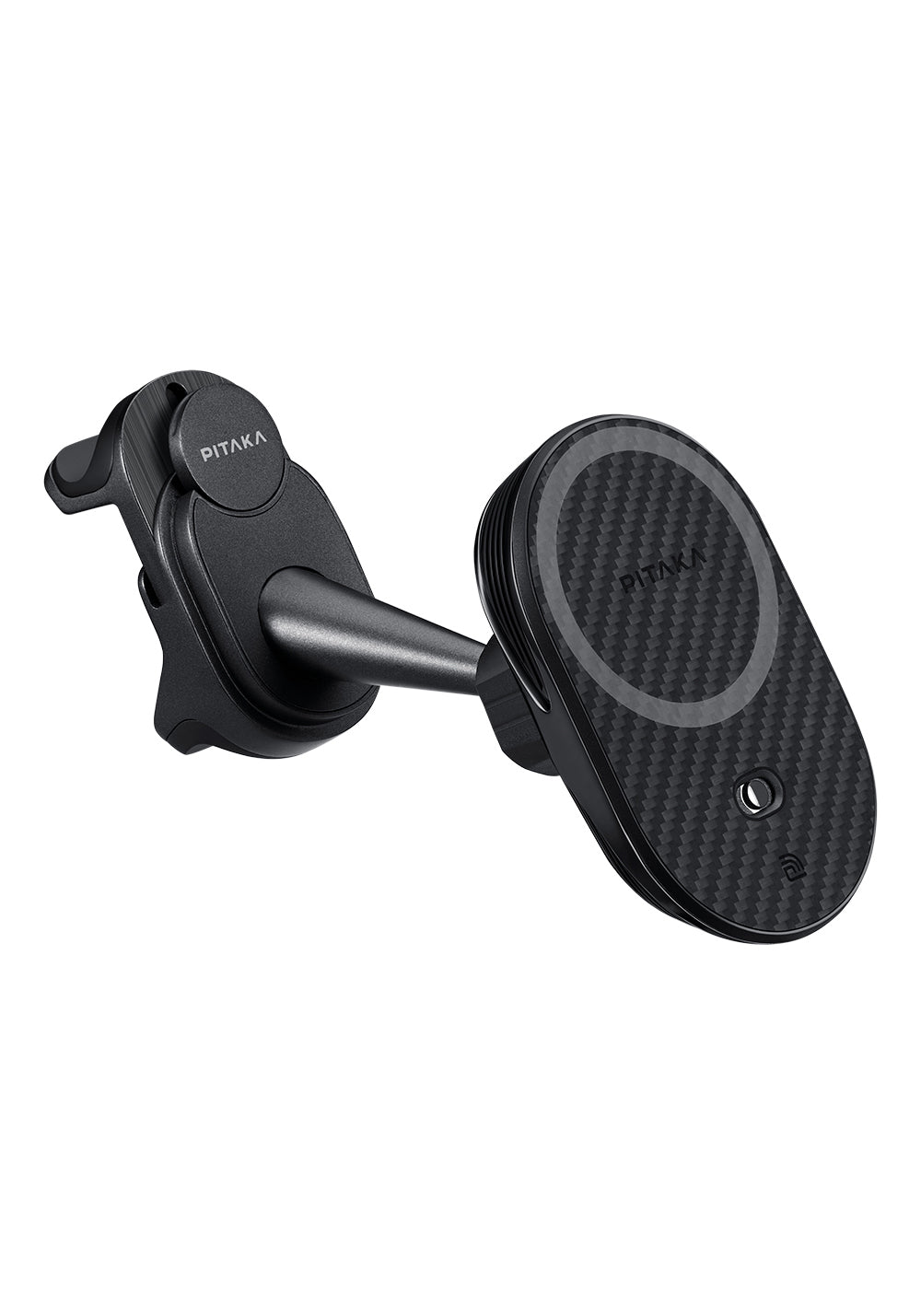 Pitaka MagEZ Pro 2 Manyetik Şarj Uyumlu Qi2 Tesla Model Y ve Model 3 Uyumlu Aramid Fiber Araç Telefon Tutucu