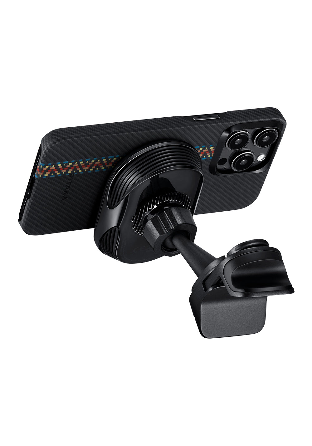 Pitaka MagEZ Pro 2 Manyetik Şarj Uyumlu Qi2 Tesla Model Y ve Model 3 Uyumlu Aramid Fiber Araç Telefon Tutucu