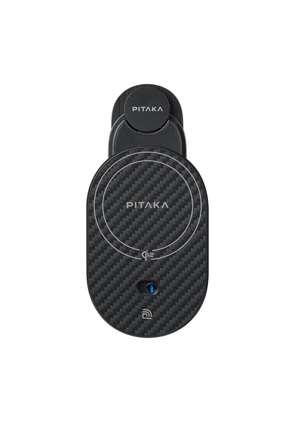 Pitaka MagEZ Pro 2 Manyetik Şarj Uyumlu Qi2 Aramid Fiber Araç Telefon Tutucu