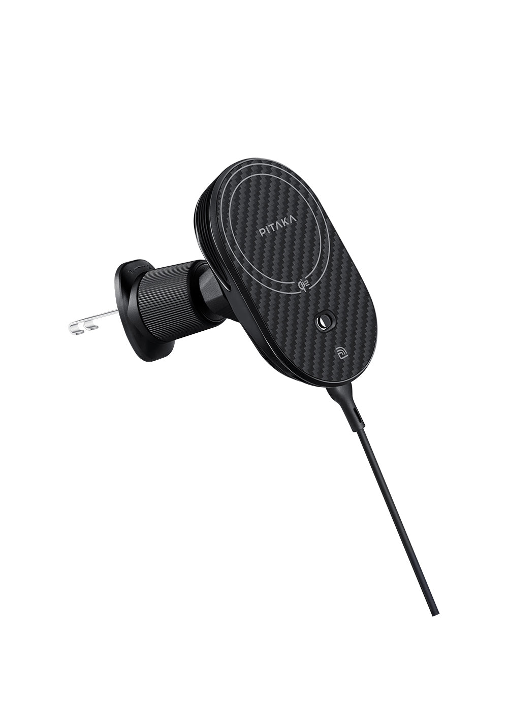 Pitaka MagEZ Pro 2 Manyetik Şarj Uyumlu Qi2 Aramid Fiber Araç Telefon Tutucu