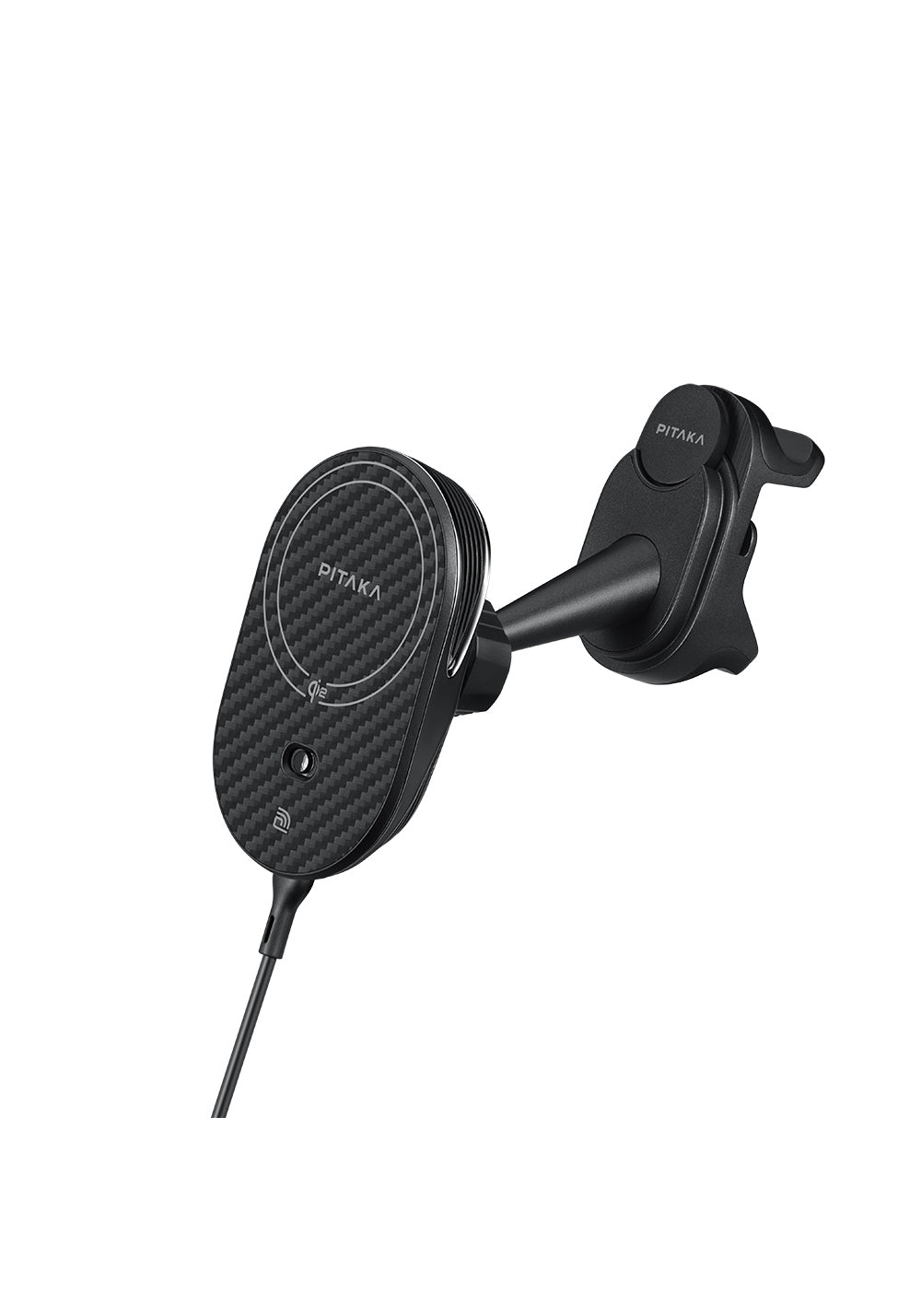 Pitaka MagEZ Pro 2 Manyetik Şarj Uyumlu Qi2 Aramid Fiber Araç Telefon Tutucu