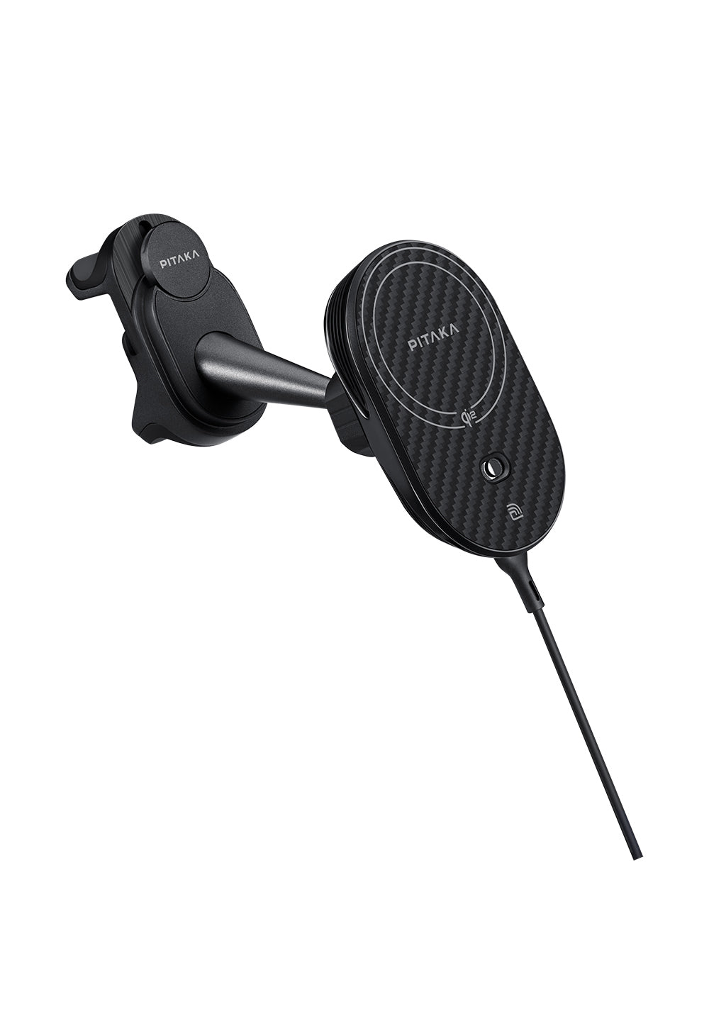 Pitaka MagEZ Pro 2 Manyetik Şarj Uyumlu Qi2 Aramid Fiber Araç Telefon Tutucu