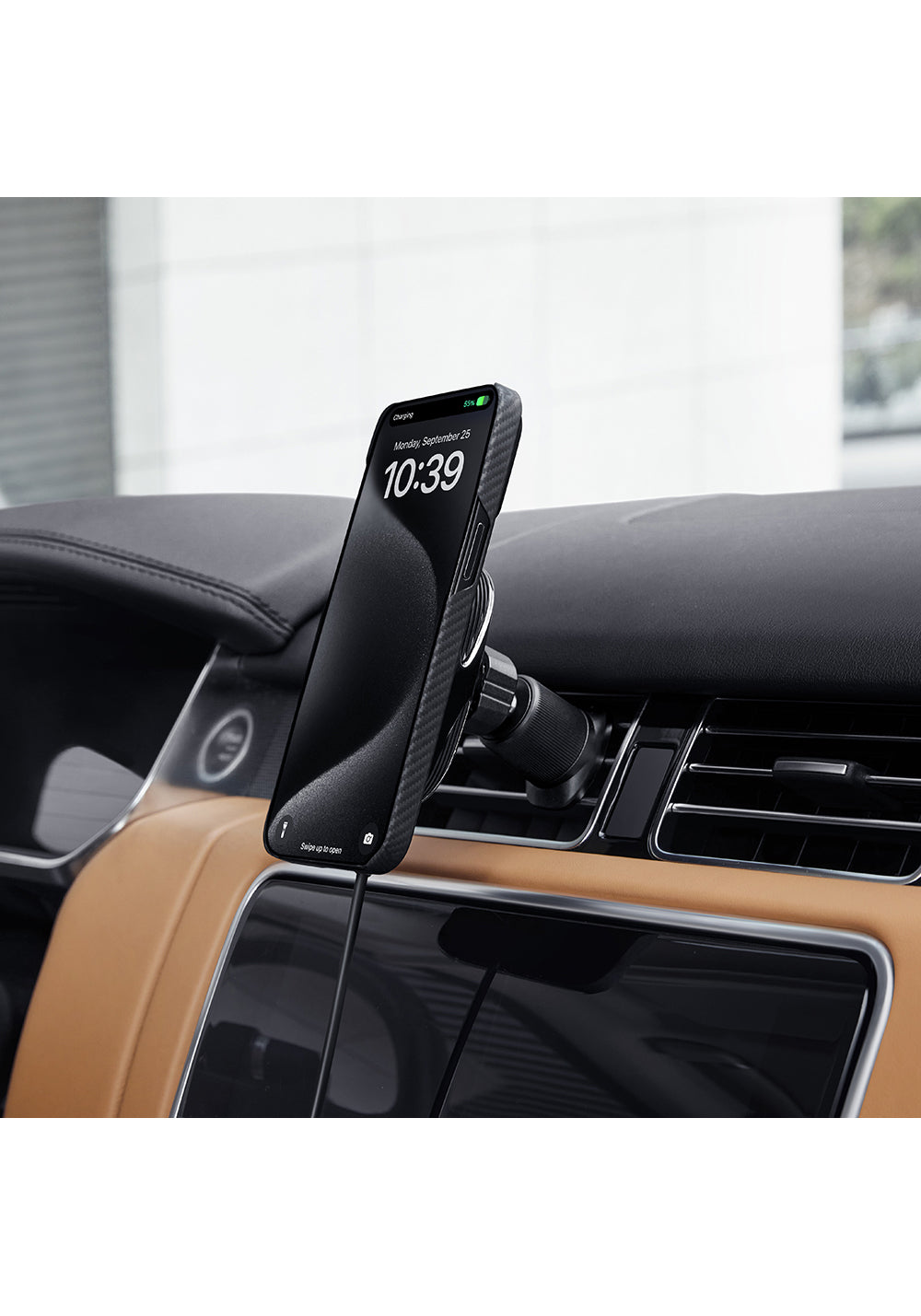 Pitaka MagEZ Pro 2 Manyetik Şarj Uyumlu Qi2 Aramid Fiber Araç Telefon Tutucu