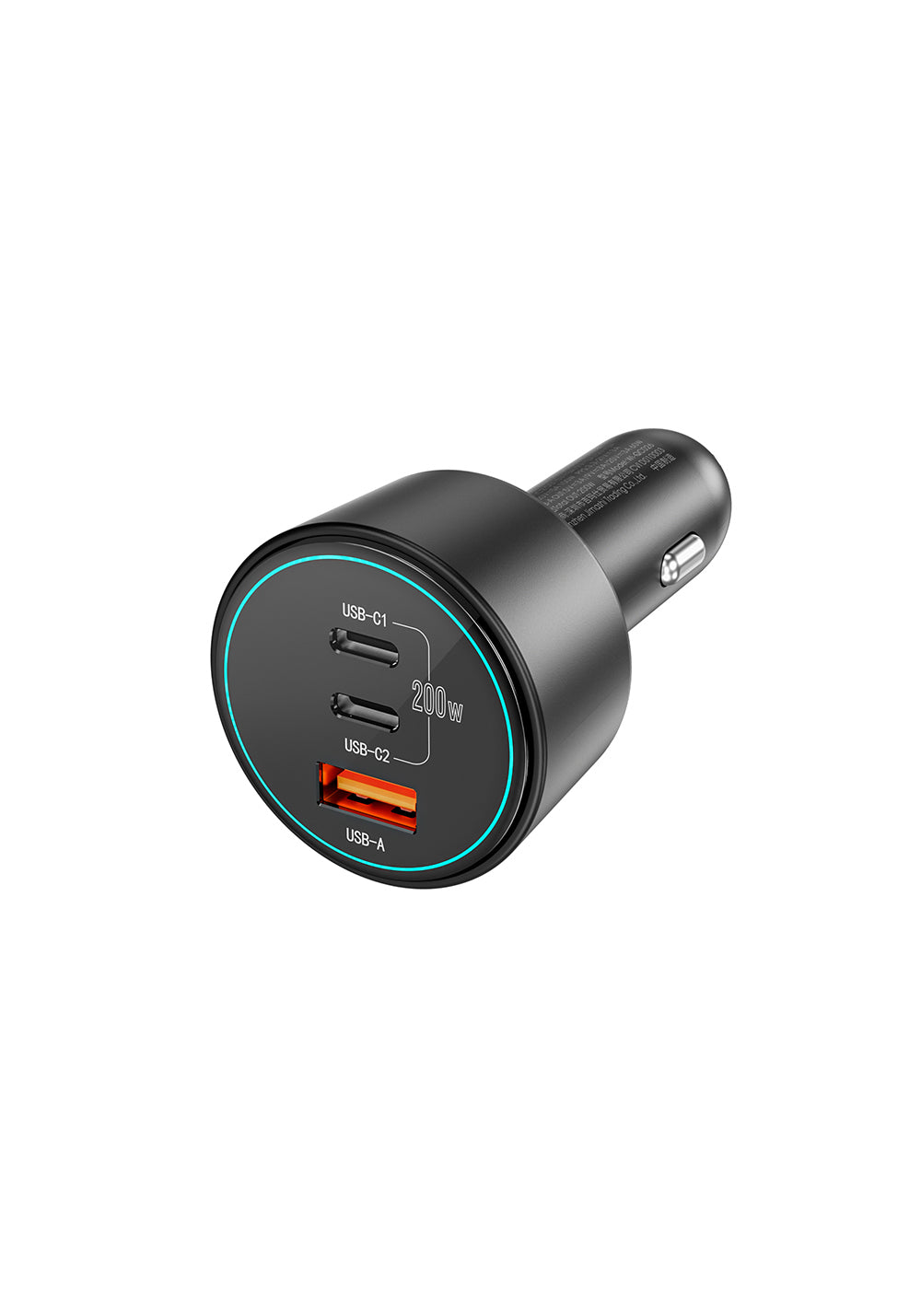 Wiwu Wi-QC026 Starship Serisi Hızlı Şarj Özellikli Dual Type-C + USB-A Portlu Araç Şarj Aleti 200W