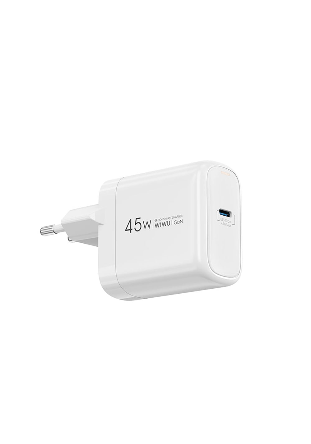 Wiwu Wi-U035 GaN Tech PD Hızlı Şarj Özellikli QC 3.0 Şarj Başlığı 45W