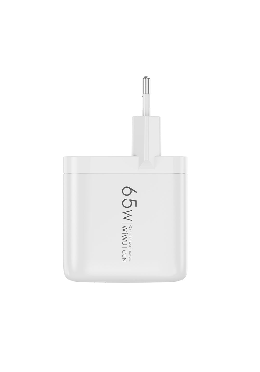 Wiwu Wi-U024 EU Serisi Dual Type-C PD & USB-A GaN Teknolojili Hızlı Şarj Başlığı 65W