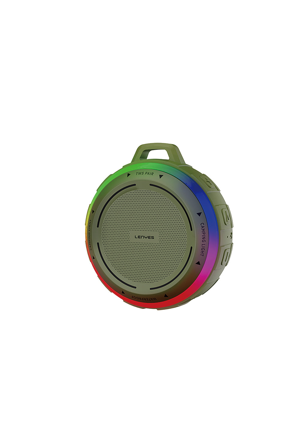 Lenyes S223 RGB Işıklı Askı Aparatlı Mini Bluetooth Speaker Hoparlör v5.3
