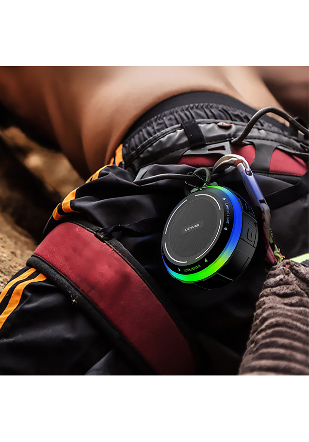 Lenyes S223 RGB Işıklı Askı Aparatlı Mini Bluetooth Speaker Hoparlör v5.3