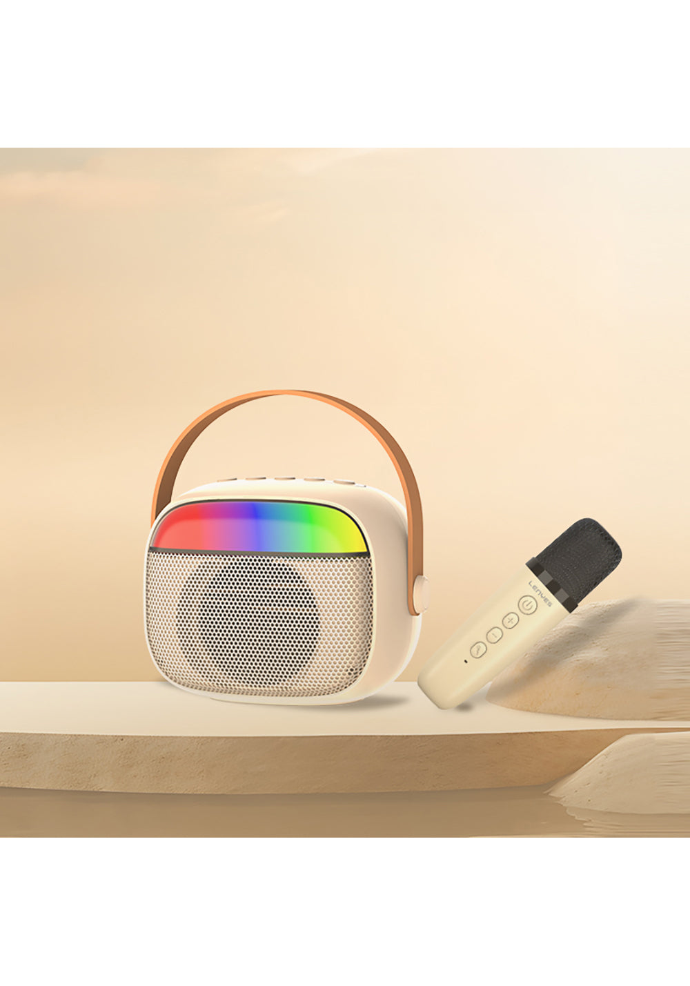 Lenyes S227 RGB Işıklı Askılı Mikrofonlu Bluetooth Speaker Hoparlör v5.3