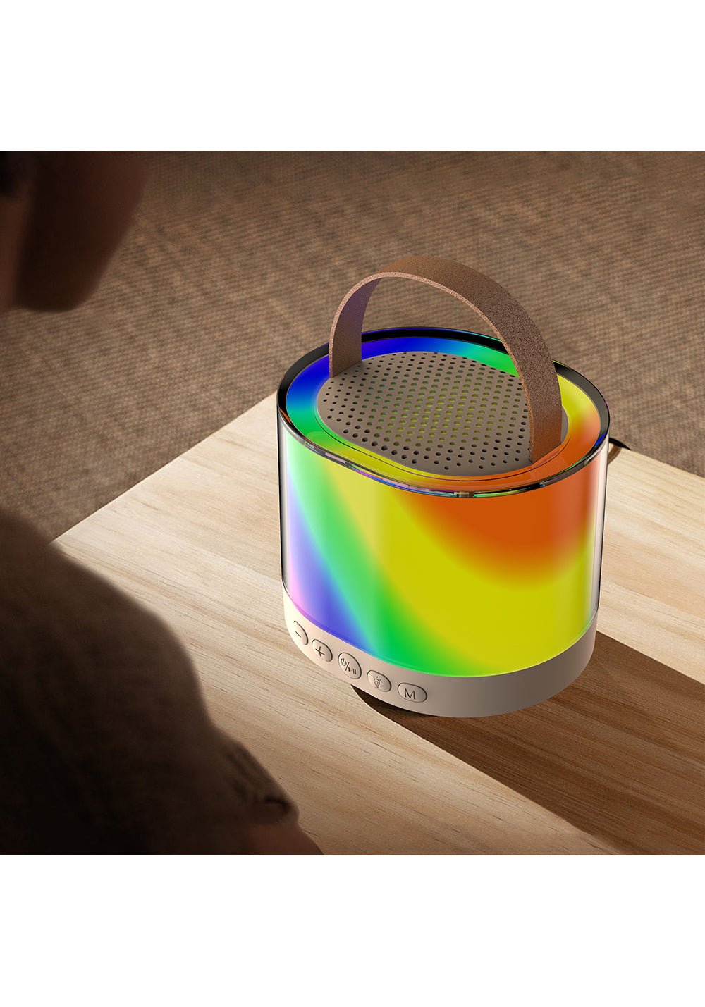 Lenyes S229 RGB Işıklı Askılı Mikrofonlu Bluetooth Speaker Hoparlör v5.3