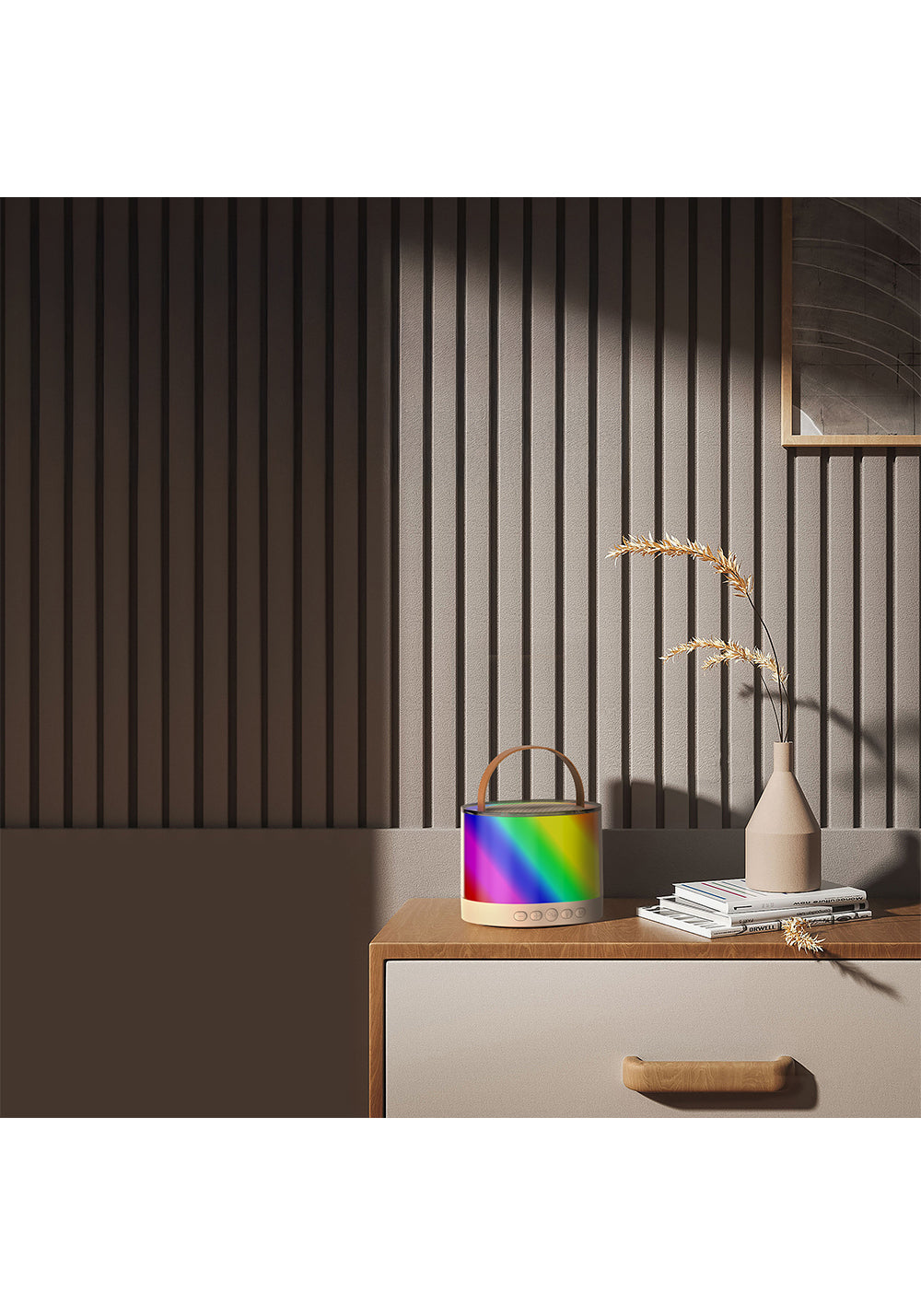 Lenyes S229 RGB Işıklı Askılı Mikrofonlu Bluetooth Speaker Hoparlör v5.3