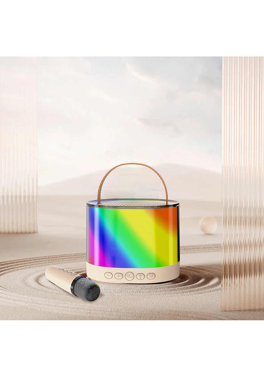 Lenyes S229 RGB Işıklı Askılı Mikrofonlu Bluetooth Speaker Hoparlör v5.3