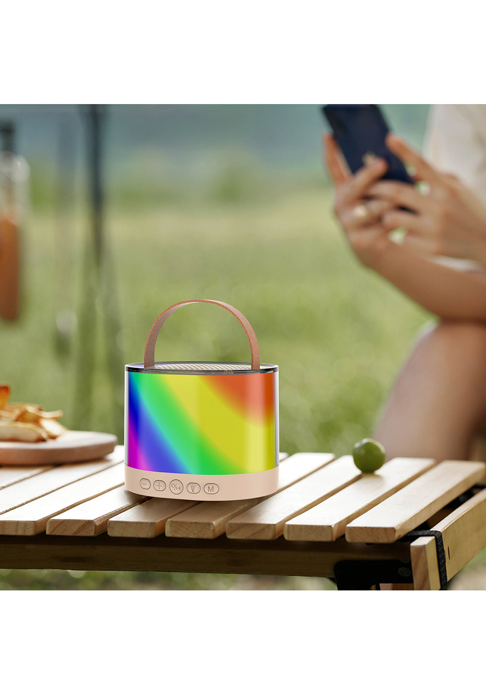 Lenyes S229 RGB Işıklı Askılı Mikrofonlu Bluetooth Speaker Hoparlör v5.3