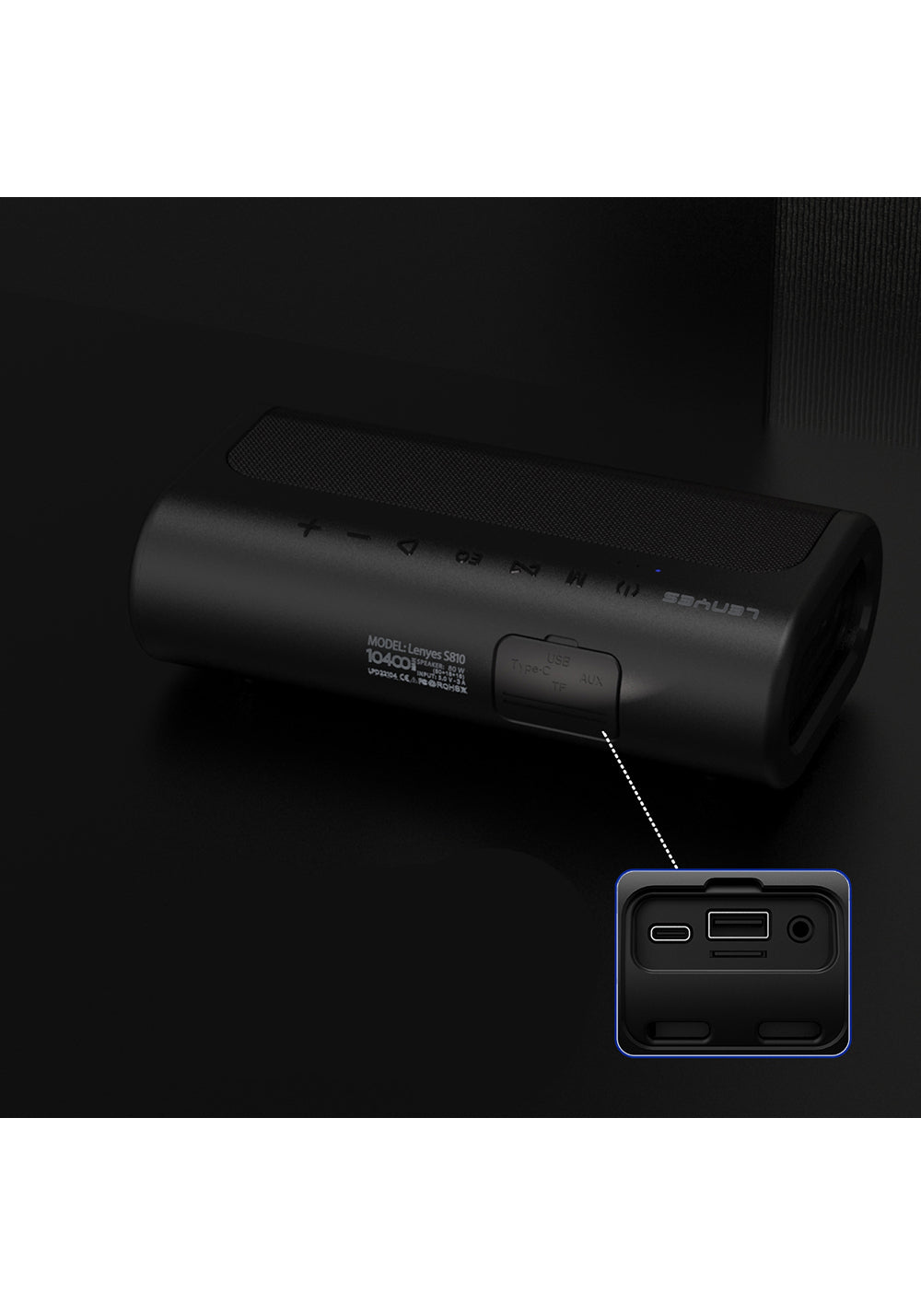 Lenyes S810 TWS Bluetooth Speaker Hoparlör v5.0