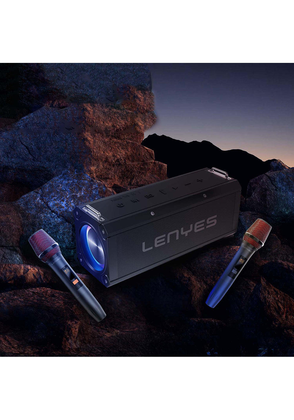 Lenyes S828 RGB Led Işıklı TWS Bluetooth Speaker Hoparlör v5.0