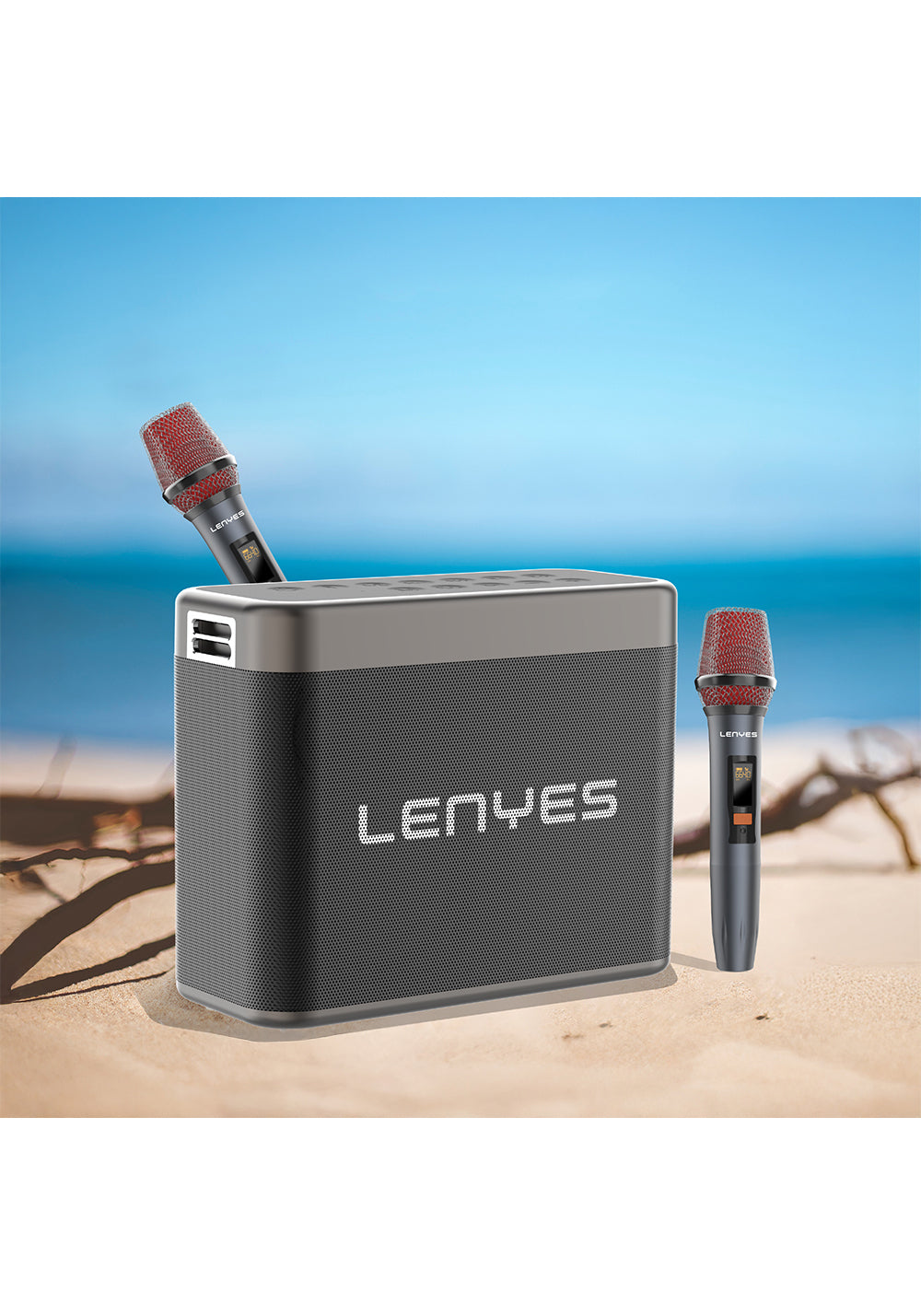 Lenyes S832 TWS Bluetooth Speaker Hoparlör ve Karaoke Bluetooth Mikrofon v5.0