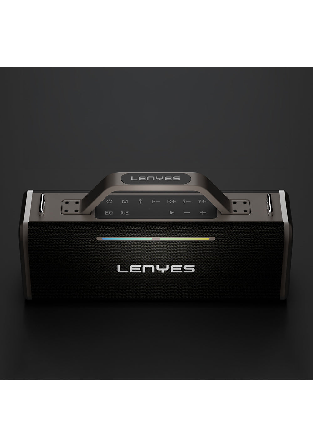 Lenyes S838 RGB Işıklı Taşınabilir Çift Mikrofonlu TWS Bluetooth Speaker Hoparlör v5.0