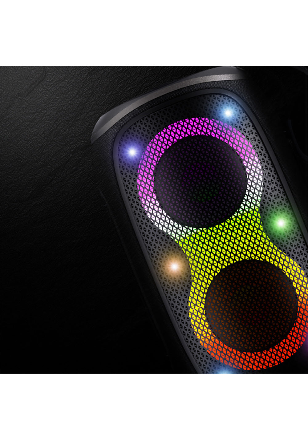 Lenyes S865 Luminous Serisi Su Geçirmez Çoklu Giriş RGB Işıklı TWS Bluetooth Hoparlör v5.3 40W