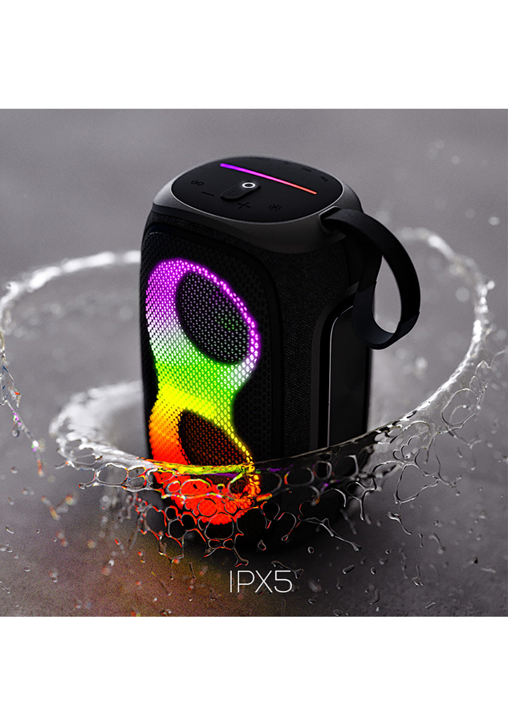 Lenyes S865 Luminous Serisi Su Geçirmez Çoklu Giriş RGB Işıklı TWS Bluetooth Hoparlör v5.3 40W
