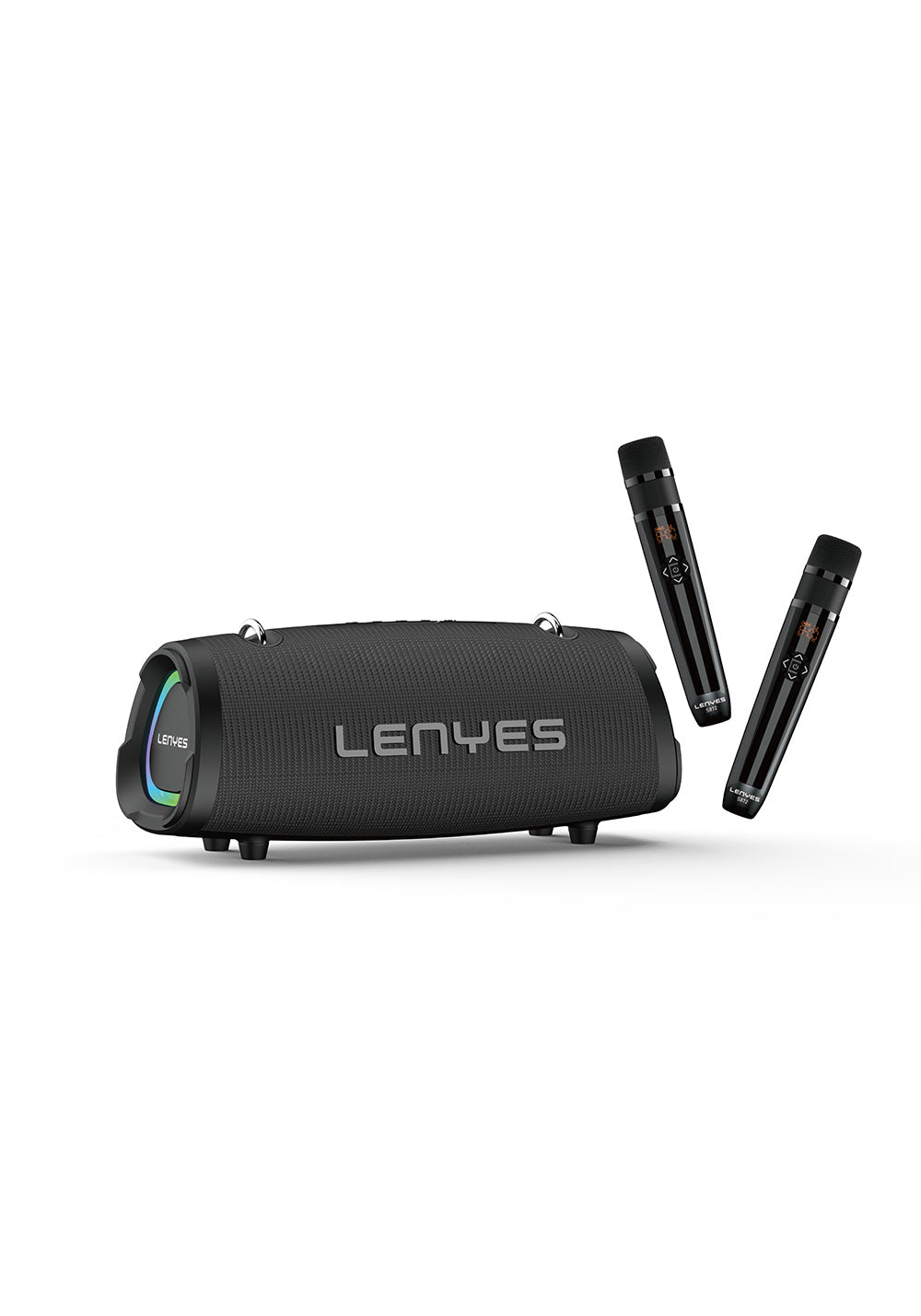 Lenyes S872 RGB Işıklı Taşınabilir Çift Mikrofonlu TWS Bluetooth Speaker Hoparlör v5.3
