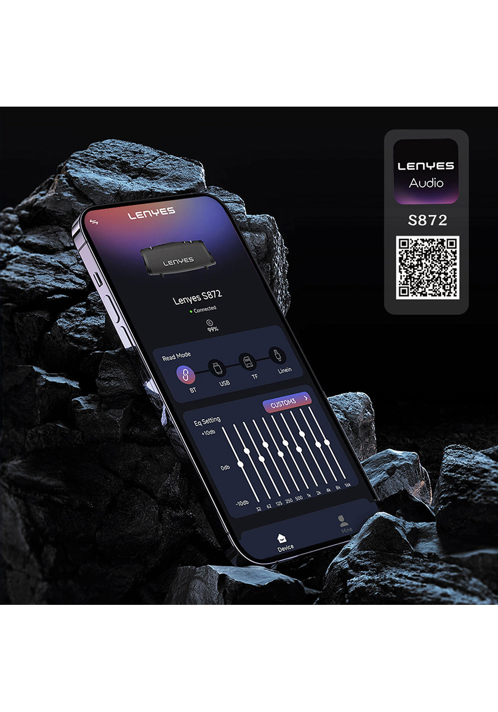Lenyes S872 RGB Işıklı Taşınabilir Çift Mikrofonlu TWS Bluetooth Speaker Hoparlör v5.3