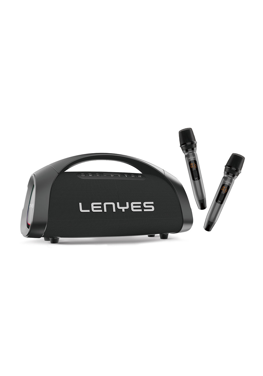 Lenyes S873 RGB Işıklı Taşınabilir Kumandalı&Mikrofonlu TWS Bluetooth Speaker Hoparlör v5.3