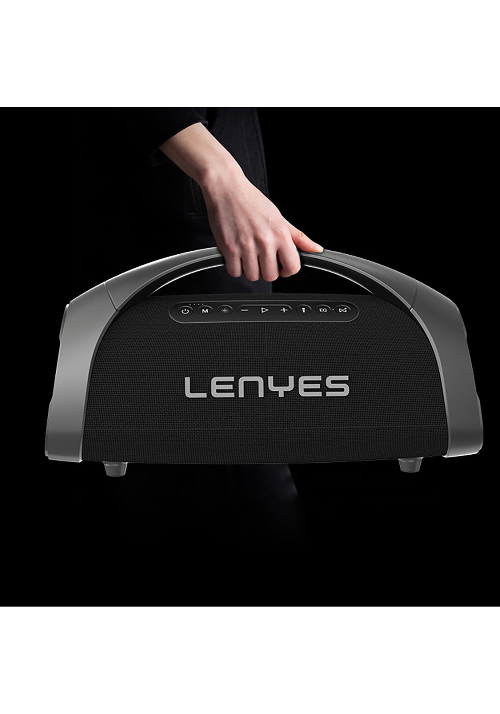 Lenyes S873 RGB Işıklı Taşınabilir Kumandalı&Mikrofonlu TWS Bluetooth Speaker Hoparlör v5.3