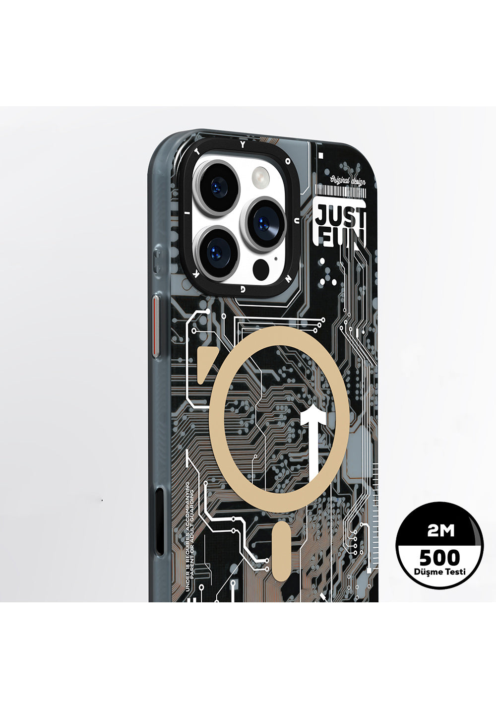 Apple iPhone 16 Pro Kılıf Manyetik Şarj Uyumlu Kamera Denetim Butonlu Youngkit Technology Serisi Kapak