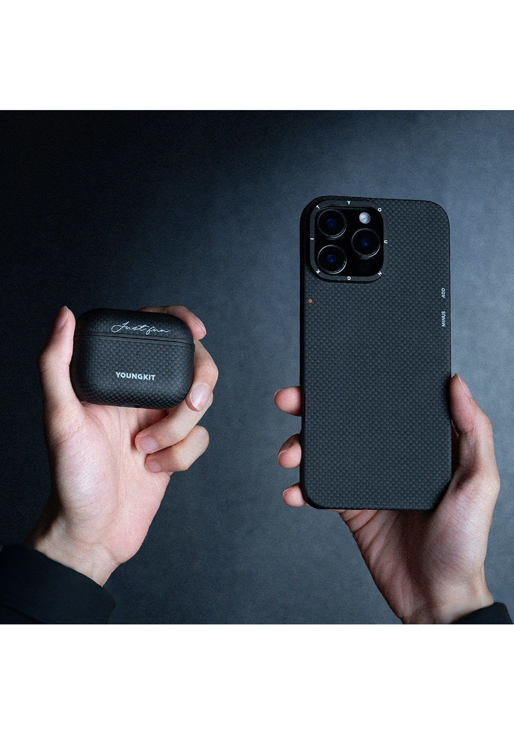 Apple Airpods Pro Kılıf Manyetik Şarj Uyumlu Aramid Fiber Youngkit 1500D Extreme Wing Serisi Kapak