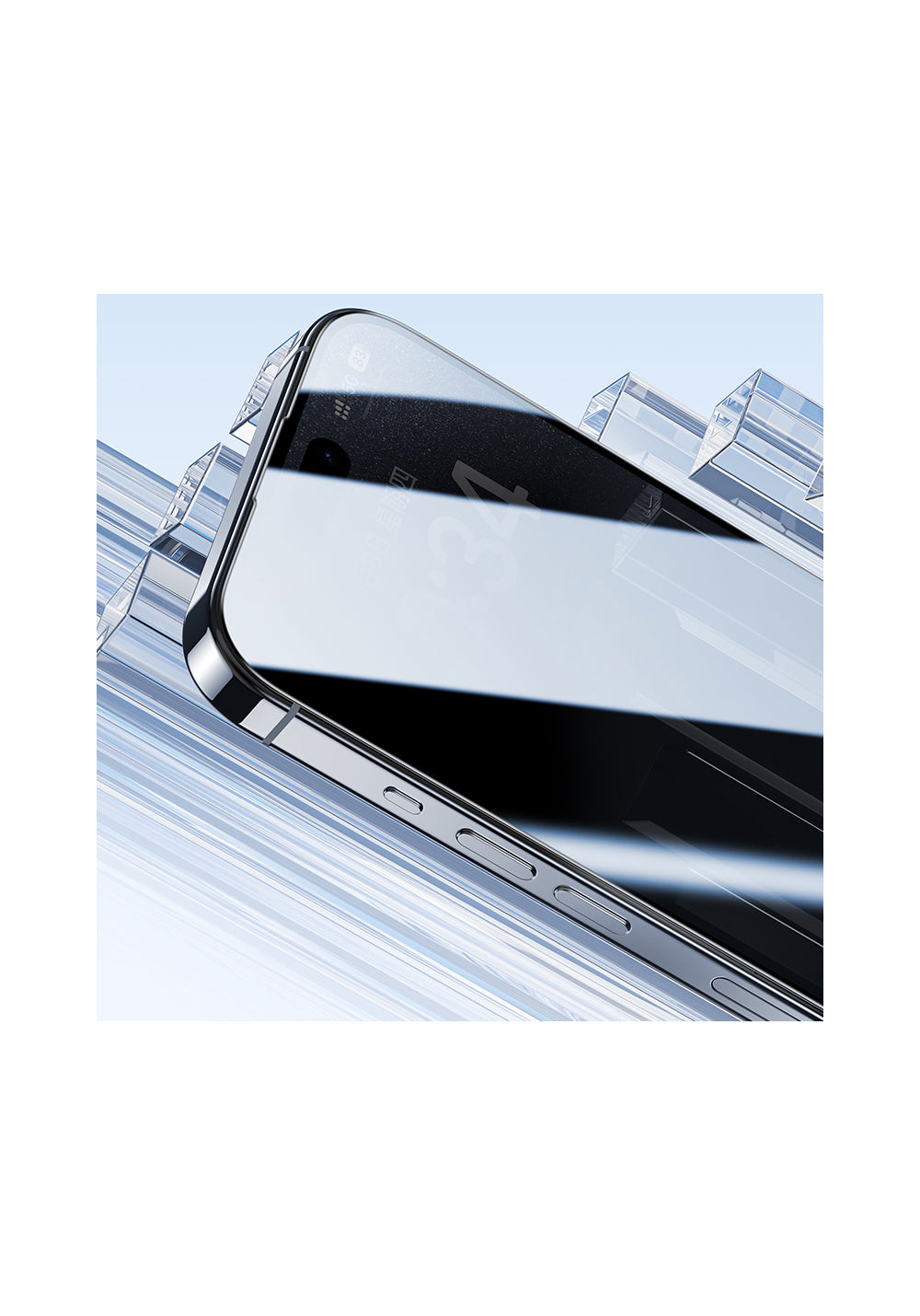 Apple iPhone 16 Pro Max Benks Ultra Shield 0.9mm Çerçeveli 0.3mm Ekran Koruyucu + Kolay Uygulama Aparatlı