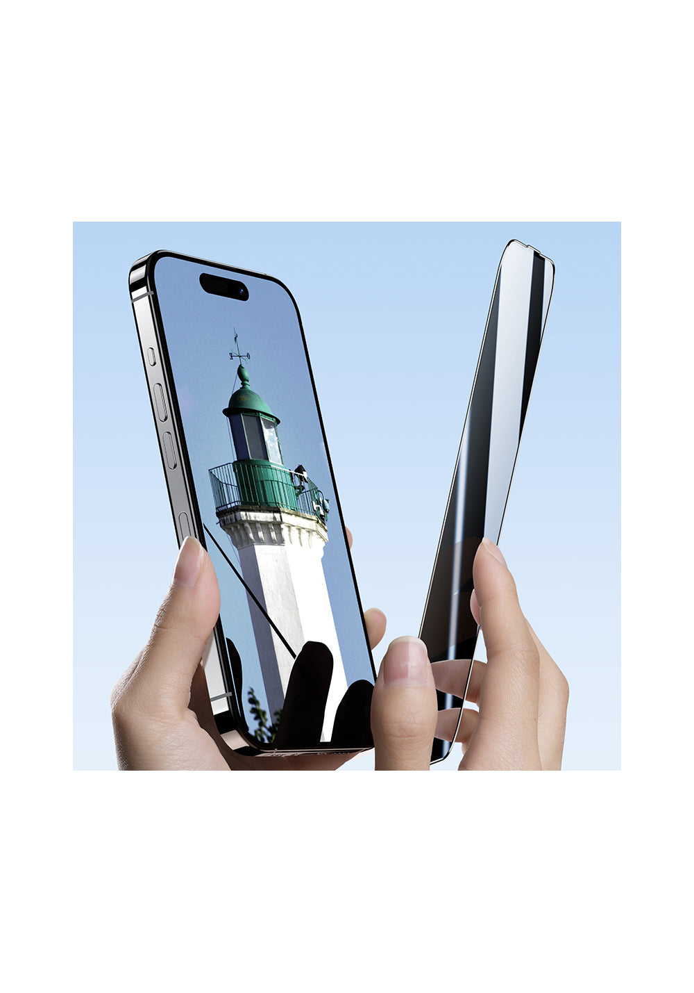 Apple iPhone 16 Pro Max Benks Ultra Shield 0.9mm Çerçeveli 0.3mm Ekran Koruyucu + Kolay Uygulama Aparatlı