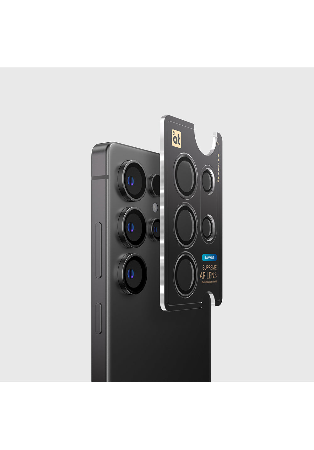 Galaxy S25 Ultra Amazingthing Titan Safir Kamera Lens Koruyucu + Kolay Uygulama Aparatlı