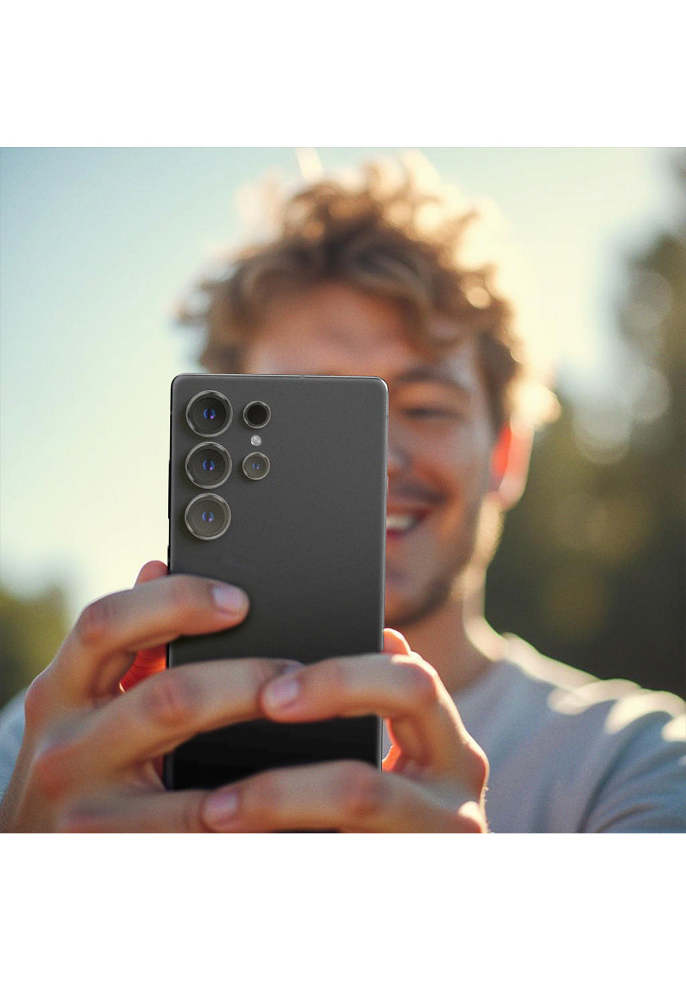 Galaxy S25 Ultra Amazingthing Titan Safir Kamera Lens Koruyucu + Kolay Uygulama Aparatlı