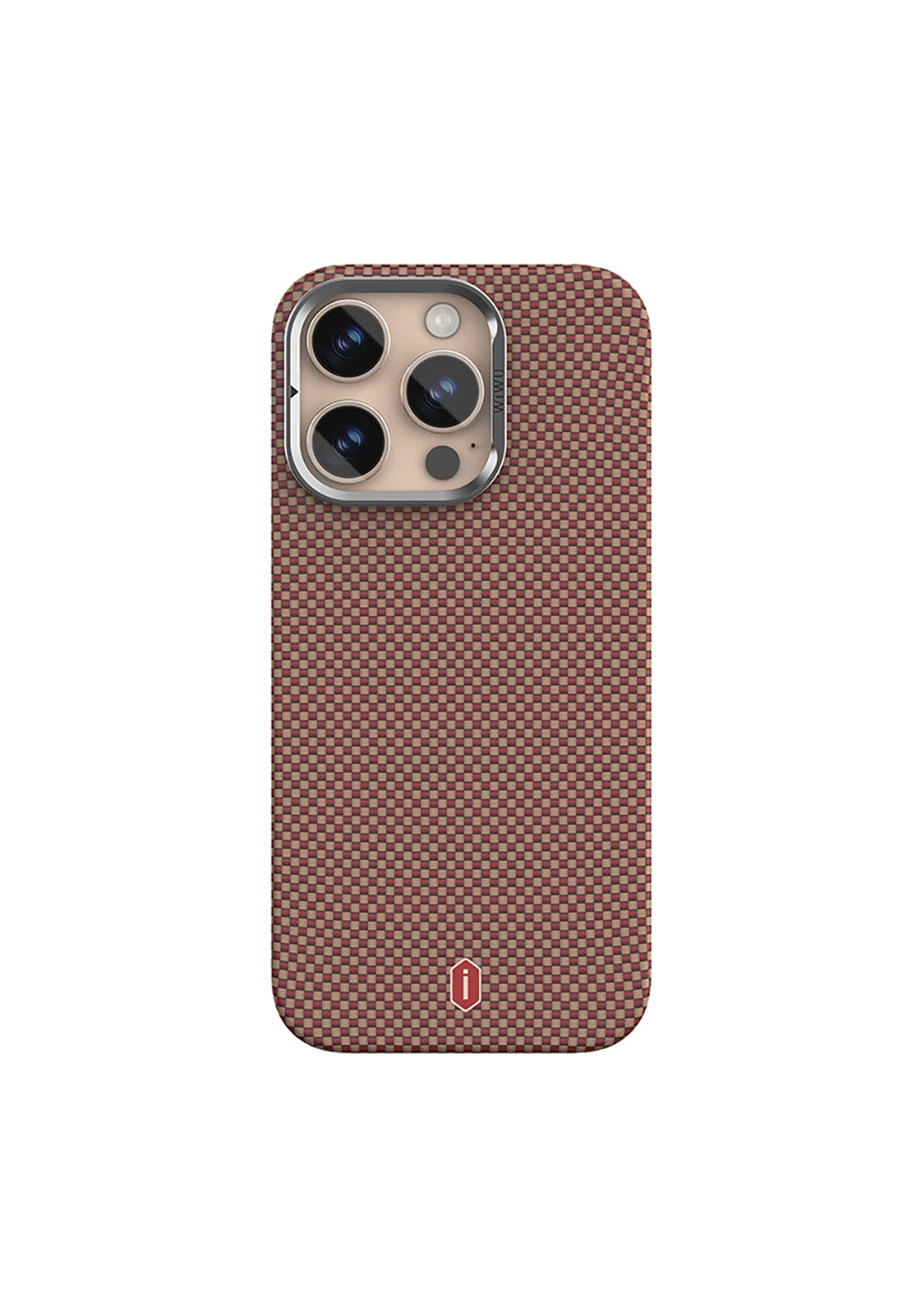 Apple iPhone 16 Pro Kılıf Wiwu DCC-208 Manyetik Şarj Uyumlu Kamera Standlı Aramid Fiber Tasarım Kapak