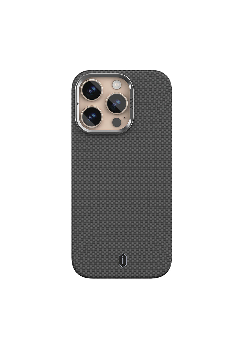 Apple iPhone 16 Pro Max Kılıf Wiwu DCC-208 Manyetik Şarj Uyumlu Kamera Standlı Aramid Fiber Tasarım Kapak