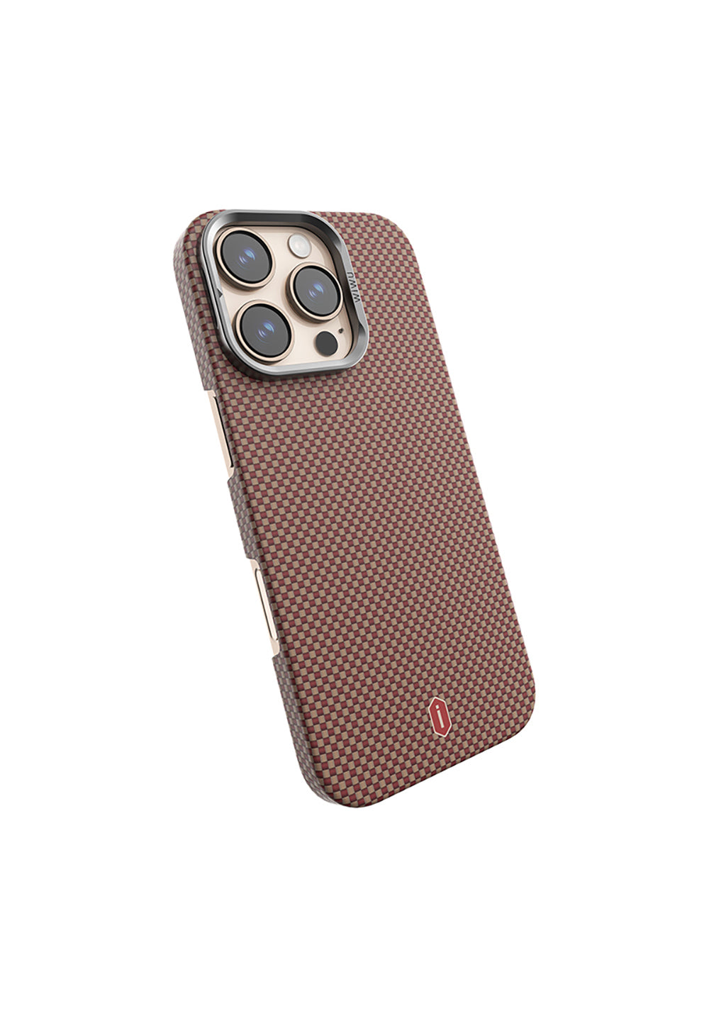 Apple iPhone 16 Pro Max Kılıf Wiwu DCC-208 Manyetik Şarj Uyumlu Kamera Standlı Aramid Fiber Tasarım Kapak