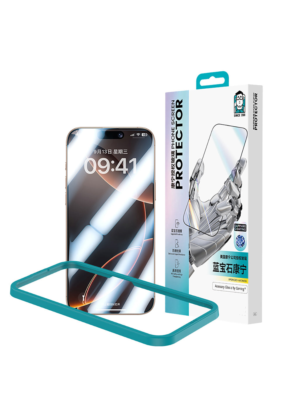 Apple iPhone 16 Pro Max Benks Glass Warrior Safir Coating Ultra İnce Cam Ekran Koruyucu