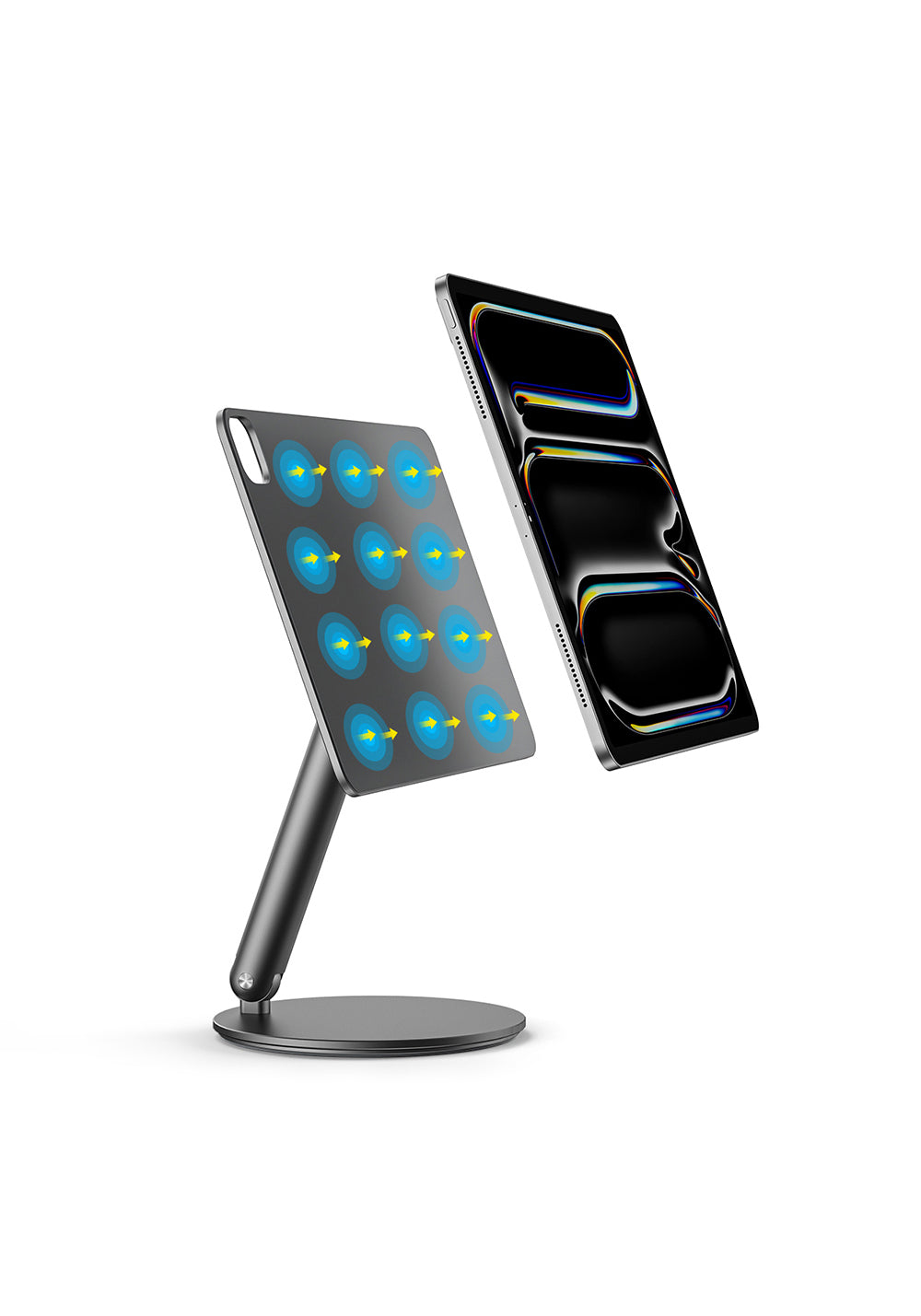 Apple iPad Air 11 2025 M3 Wiwu ZM-310 360 Derece Dönebilen Magnetik Başlıklı Tablet Standı