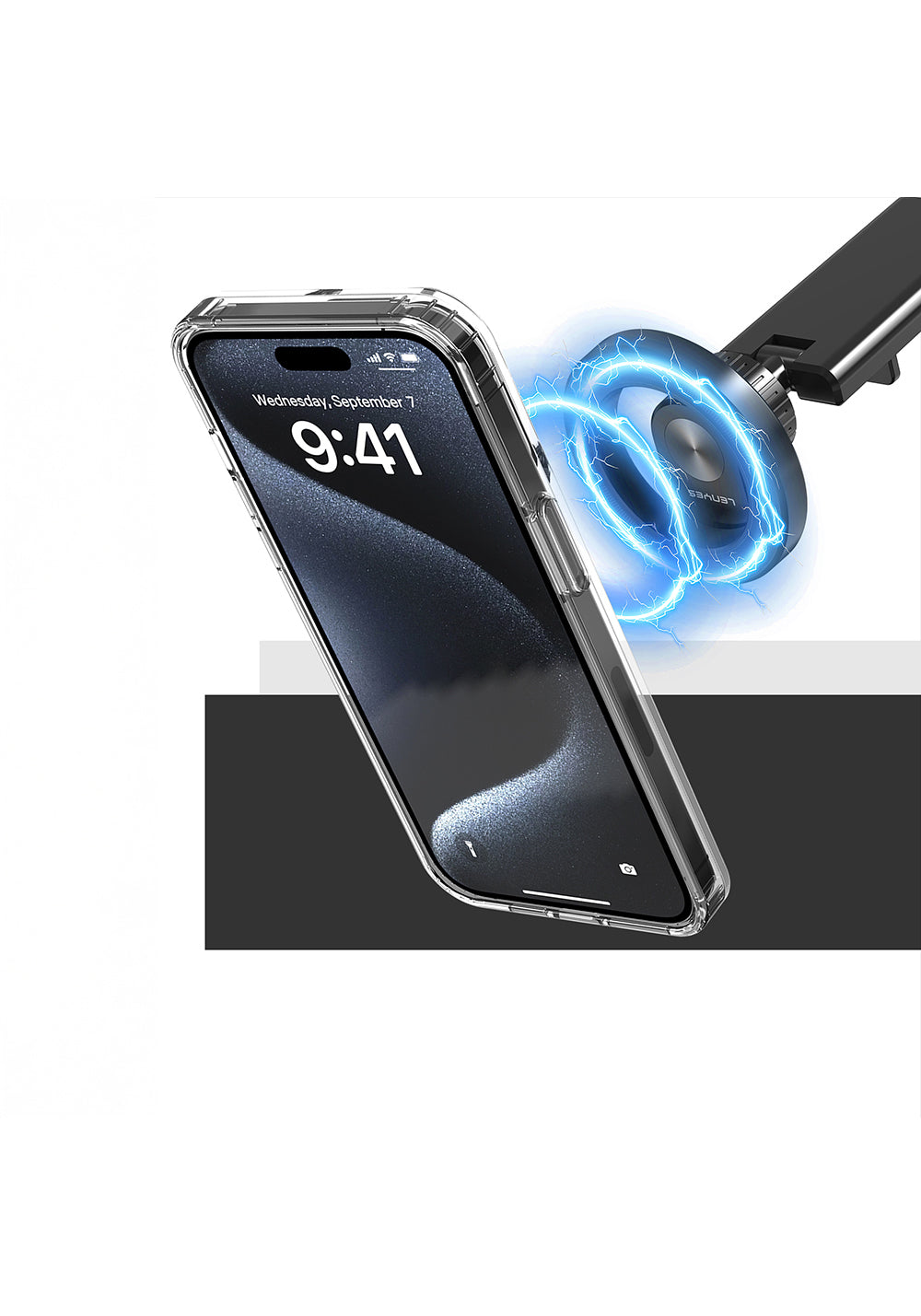 Lenyes CR187 Oynar Başlıklı Magnetik Masa Telefon Tutucu