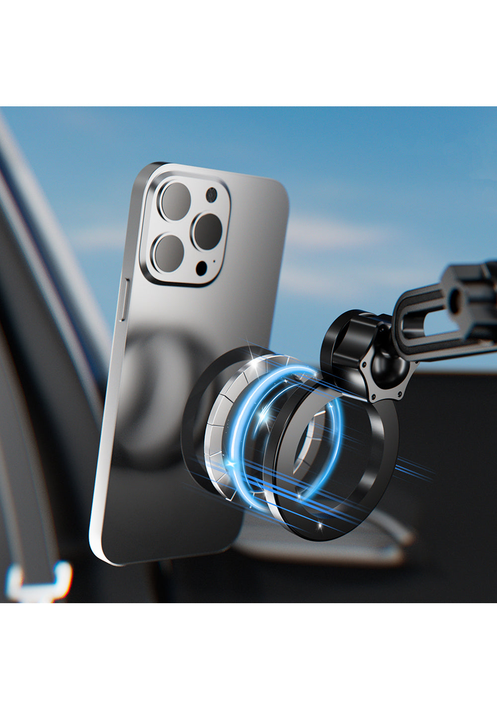 Lenyes CR189 360 Derece Dönebilen 2 in 1 Araç Telefon Tutucu ve Bardak Tutucu