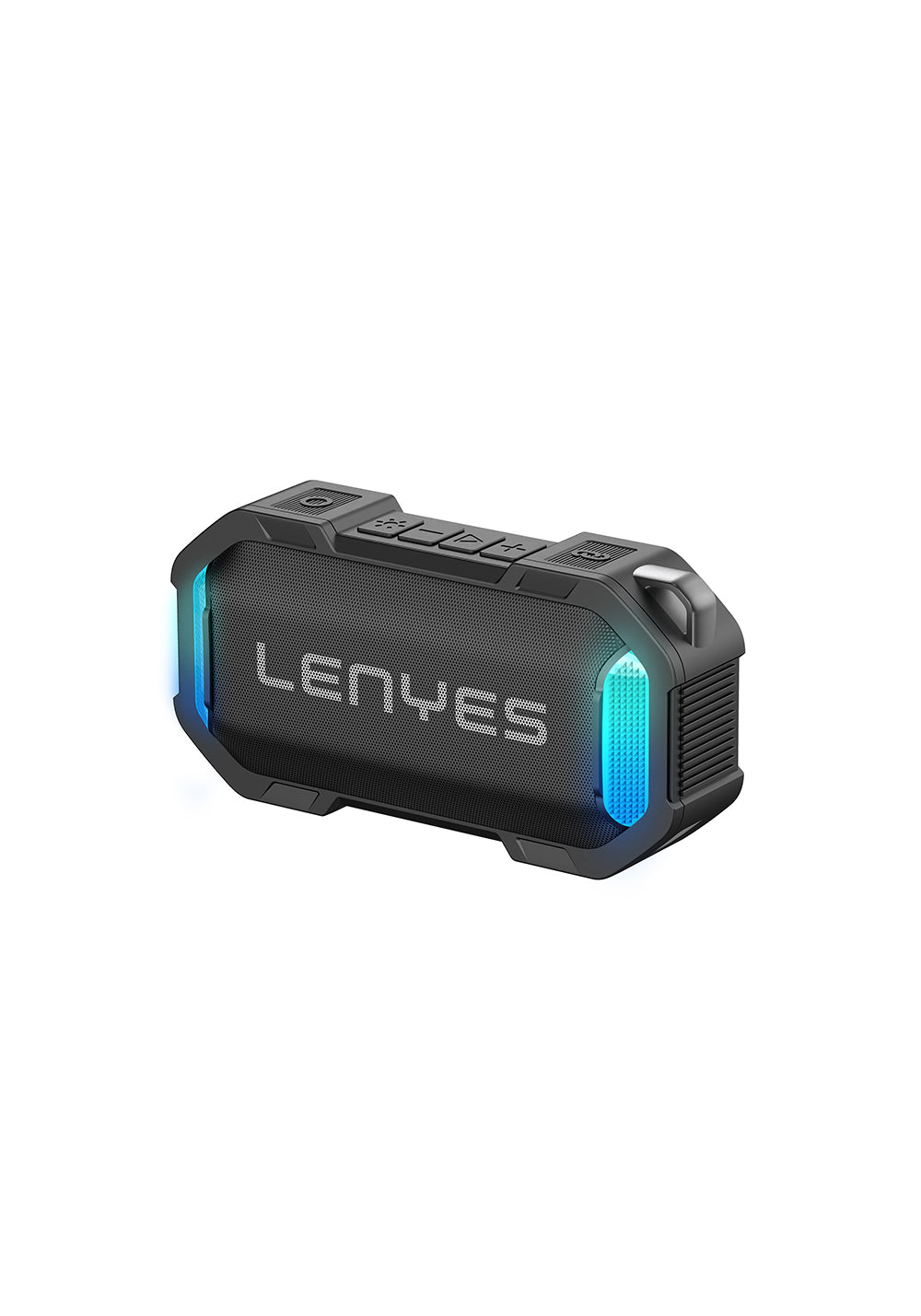 Lenyes S233 Ritme Duyarlı RGB Işıklı Taşınabilir Su Geçirmez TWS Bluetooth Hoparlör