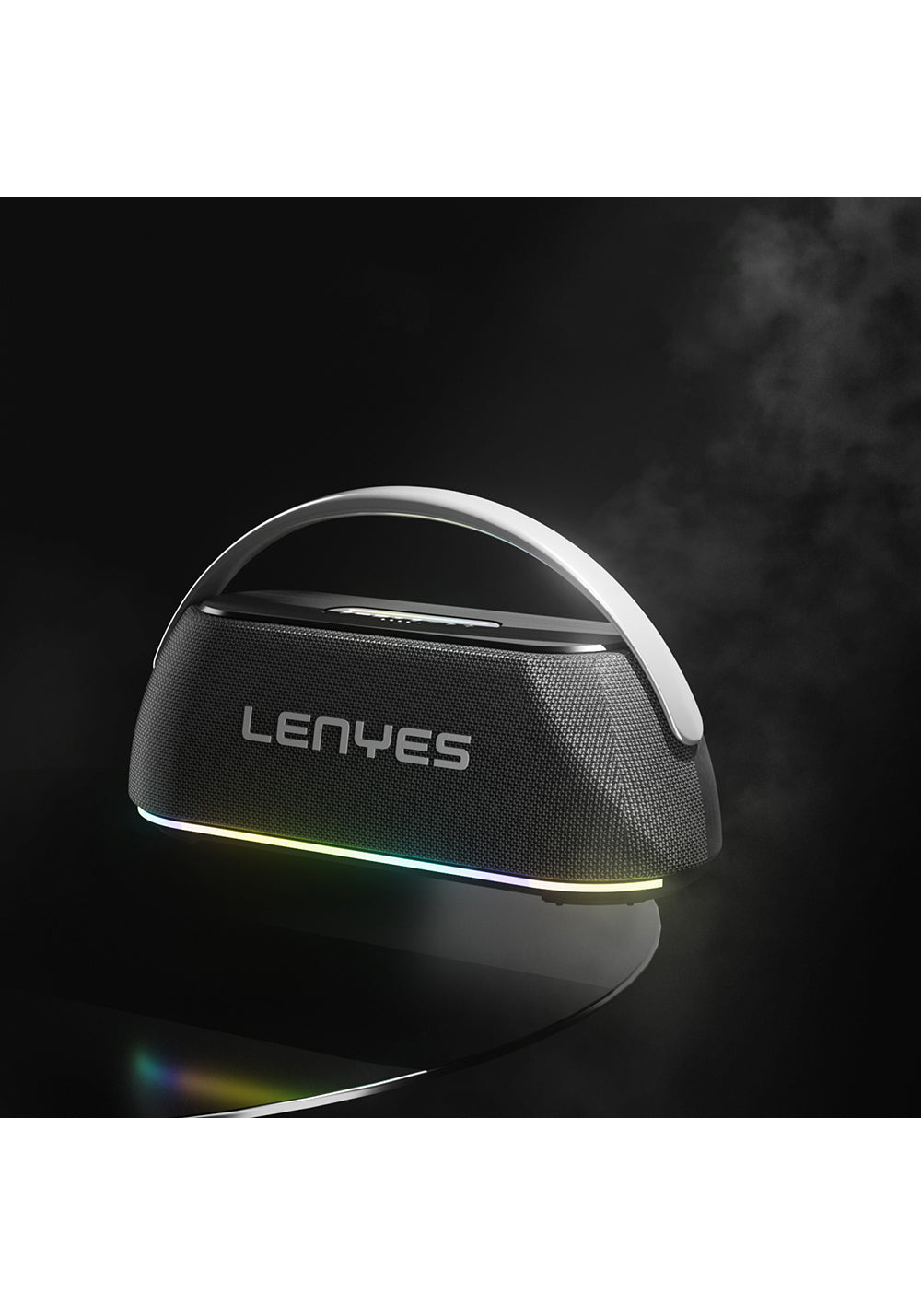 Lenyes S869 RGB Işıklı Çift Mikrofonlu Taşınabilir Bluetooth Hoparlör v5.3
