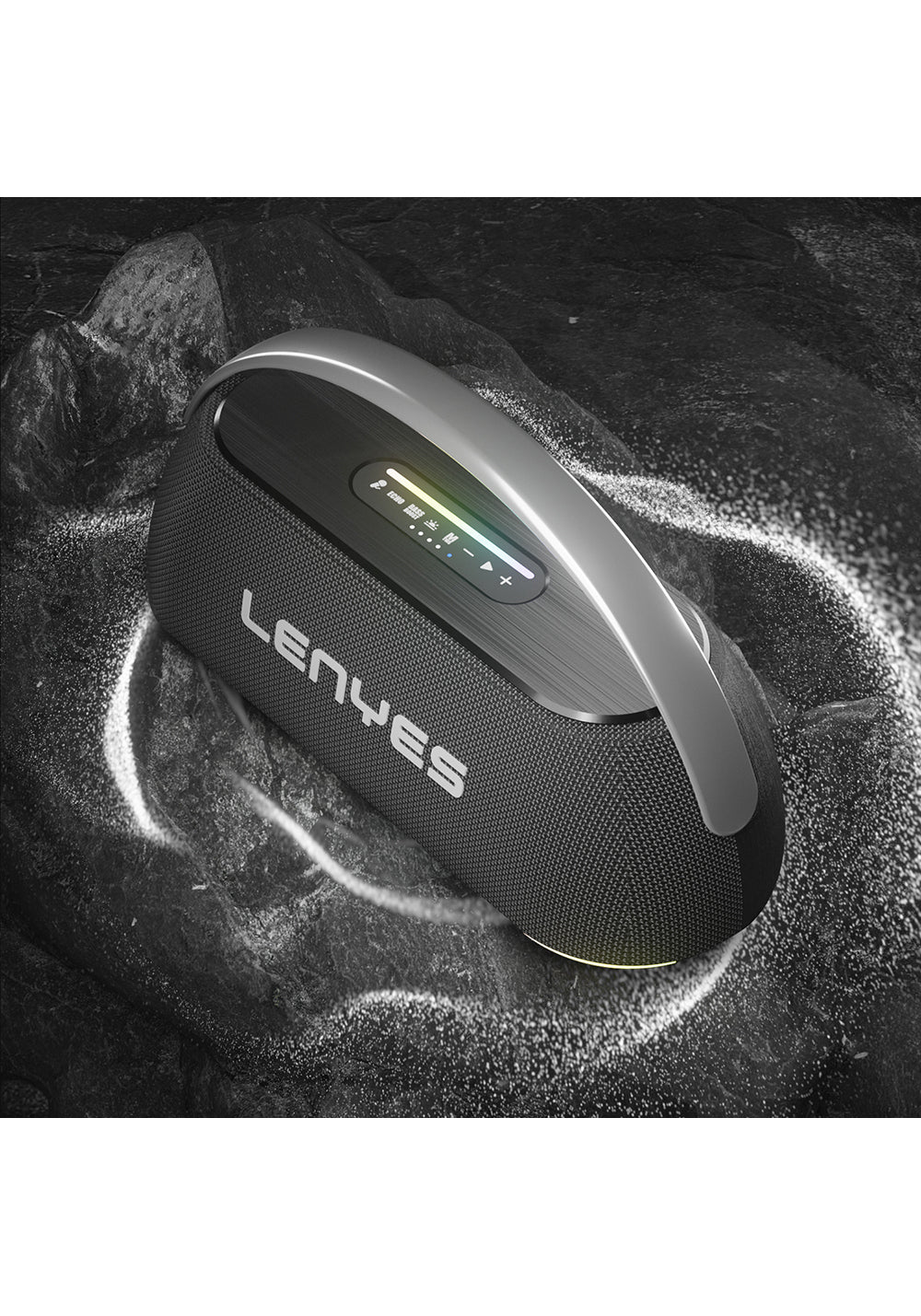 Lenyes S869 RGB Işıklı Çift Mikrofonlu Taşınabilir Bluetooth Hoparlör v5.3